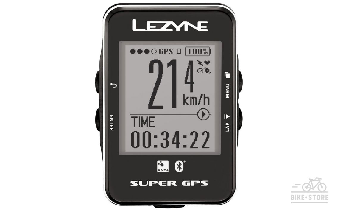 Велокомп'ютер  Lezyne SUPER GPS, чорний